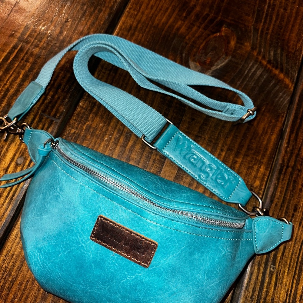 Wrangler Turquoise Leather Bum Bag